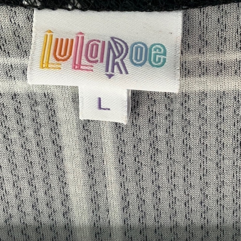Lularoe Black & White Plaid Shirley Long Overjacket - Picture 3 of 4
